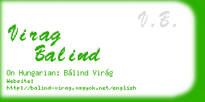 virag balind business card
